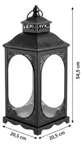Dekorační lucerna ROSEHILL 54,5 cm černá