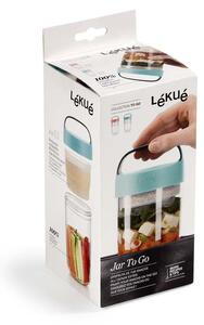 Svačinový box Lékué Jar To Go 600 ml | lososový