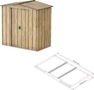 DURAMAX Riverton Top Zahradní Domek 25 M² + Podlahové Profily Imitace Dub 05845