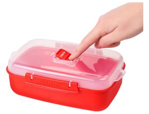 Sistema Box na ohřev jídla Microwave rectangular 1,25 l, červená