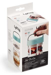Lékué, Svačinový box Jar To Go 400 ml | lososový