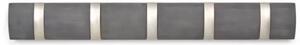 Dřevěný věšák na zeď Umbra Flip 3 s kovovými háčky | šedohnědý Typ: 3 háčky