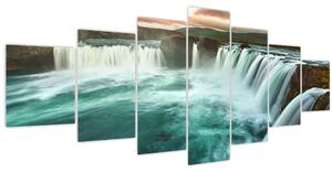 Obraz - Vodopády (210x100 cm)