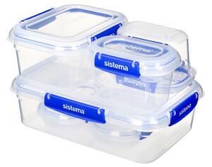 Sistema Sada 6 vodotěsných krabiček na potraviny KLIP IT PLUS 2x 180 ml, 2x 400 ml, 1x 1 l a 1x 2,2 l