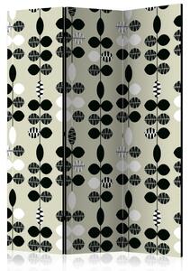 Paraván - Black and White Dots [Room Dividers]