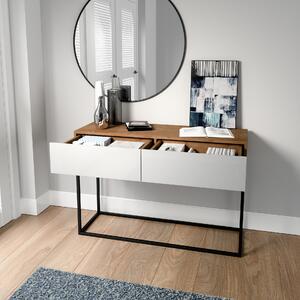 Avorio 120 Toaletní stolek Materiál / Dekor: Dub artisan, Bílý lesk