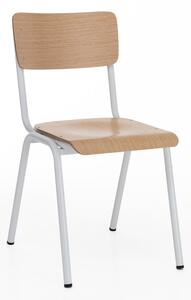 Jídelní židle z dubového dřeva v sadě 2 ks Old School - Tomasucci
