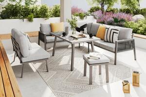 JÍDELNÍ TERASOVÁ SOUPRAVA kov, textil Ambia Garden - Online Only zahradní nábytek, Online Only