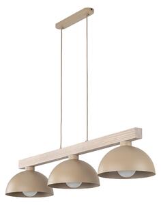 TK Lighting Béžový závěsný lustr Oslo pro žárovku 3x E27 TK11012