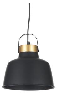 Závěsné svítidlo s kovovým stínítkem v černo-zlaté barvě Industrial - Tomasucci