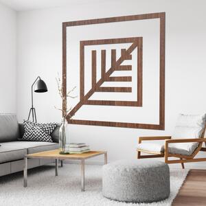 Geometrický obraz list - LEARD 4517 HDF0397-B
