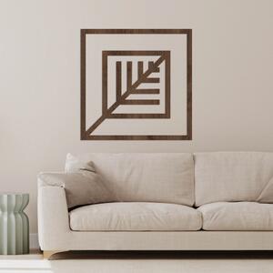 Geometrický obraz list - LEARD 4517 HDF0397-B