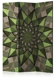 Paraván - Star Mandala (Green) [Room Dividers]