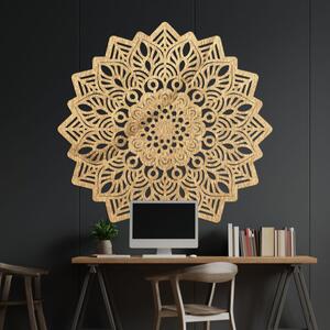 Vyřezávaná dřevěná dekorace na stěnu mandala vesmír I SENTOP PR0319-B