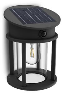 Philips Geri UltraEfficient solární LED svítidlo se senzorem 3,2W 500lm 4000K IP44 kulaté, antracit