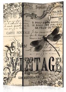 Paraván - Vintage Correspondence [Room Dividers]
