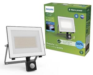 Philips Lois UltraEfficient venkovní LED reflektor Flood Light se senzorem 24W 4500lm 5000K IP65, antracit