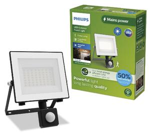 Philips Lois UltraEfficient venkovní LED reflektor Flood Light se senzorem 14W 2600lm 3000K IP65, antracit
