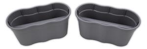 KHW Balkonový truhlík »Flowerclip Xl«, sada 2 ks (šedá) (100407968002)