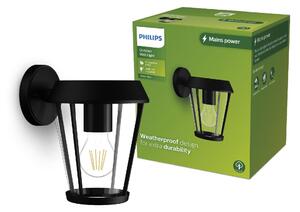 Philips Sunera venkovní nástěné svítidlo E27 max. 1x25W bez zdroje IP44, černé