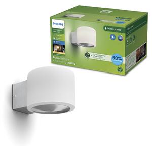 Philips Otis UltraEfficient venkovní nástěnné LED svítidlo 4,3W 800lm 2700K IP44, nerezové