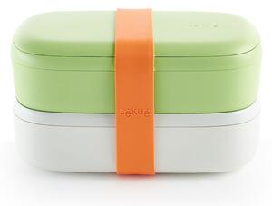 Svačinový box Lékué Lunch Box To Go | zeleno-bílý