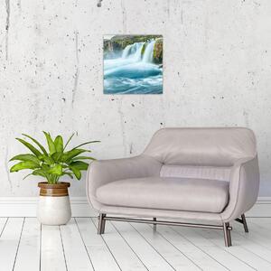 Obraz - Skály s vodopády (30x30 cm)