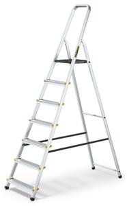 Hliníkové schůdky 7 stupňů jednostranné DRABEST ALD7 PRO