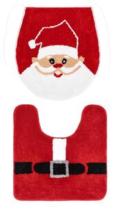 Livarno® Sada vánočních koupelnových předložek, 2dílná (Santa Claus) (100412178001)