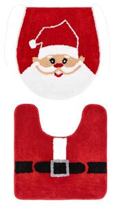 Livarno® Sada vánočních koupelnových předložek, 2dílná (Santa Claus) (100412178001)