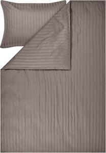 Livarno® Saténové ložní povlečení, 140 x 200 cm, 70 x 90 cm (hnědá) (100412677001)