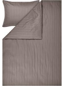 Livarno® Saténové ložní povlečení, 140 x 200 cm, 70 x 90 cm (hnědá) (100412677001)