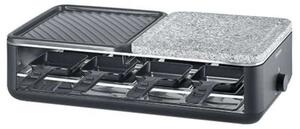 Elektrický raclette gril Severin RG 2366 Black Line – 1300 W, přírodní