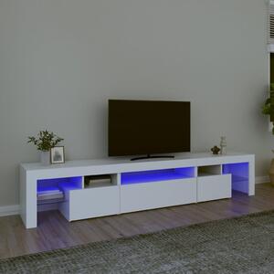 TV skříňka s LED osvětlením bílá 215x36,5x40 cm 3152794