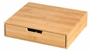 Kesper 58952 Organizér na čaje a kávové kapsle bambus, 34 x 31 x 8 cm
