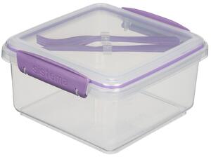 Sistema Svačinový box s příborem To Go Lunch Plus 1,2 l, fialová