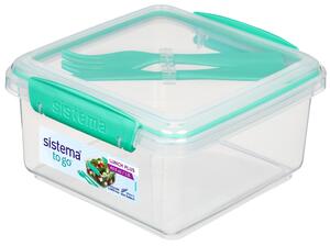 Sistema Svačinový box s příborem To Go Lunch Plus 1,2 l, zelená