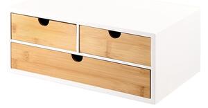 Kesper 58956 Organizér se 3 přihrádkami bambus, 33 x 21 x 14 cm