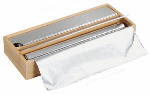Kesper 58044 Kuchyňský zásobník na fólie bambus, 35 x 13 x 5,5 cm