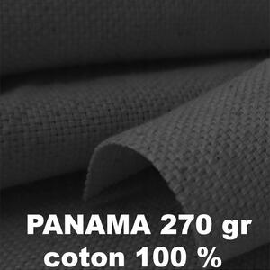 Panama bavlněná látka 270 gr/m2, Šedá