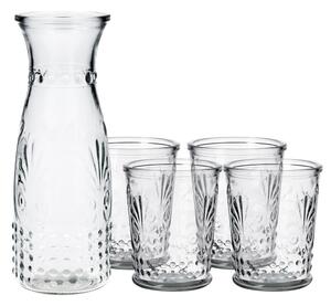 Karafa LORENS 2 se čtyřmi skleničkami SS21 987315
