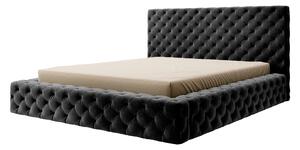 Eltap Čalouněná postel Princce Materiál a barva potahu: Lukso 10 - černá, Rozměr: 180x200