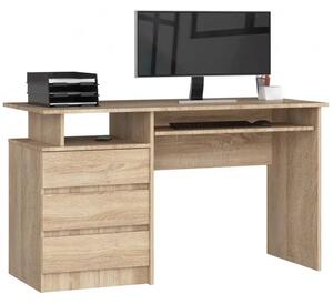 Počítačový stůl CLP 135cm dub sonoma
