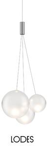 Lodes Designové závěsné LED svítidlo RANDOM SUSPENSION, 3x1W, š. 29 cm, CRI90 Barva: Sněhově bílá, Teplota světla: 2700K - teplá bílá