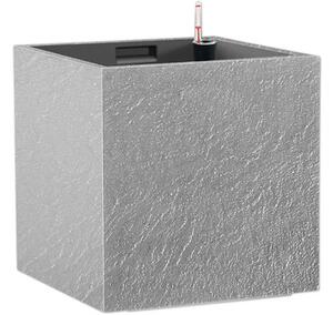 Květináč CUBICO STONE 33x33x33 samozavlažovací kamenná šedá