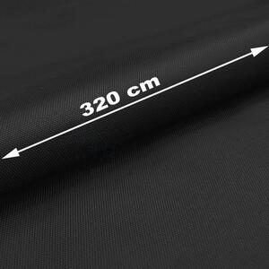 Nepromokavá látka Oxford WR Teflon, š. 320 cm, Černá