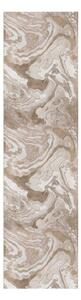 Béžový běhoun Flair Rugs Marbled, 60 x 230 cm