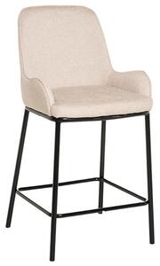 Béžová čalouněná barová židle Somcasa Milton 65 cm
