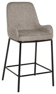 Tmavě béžová čalouněná barová židle Somcasa Milton 65 cm