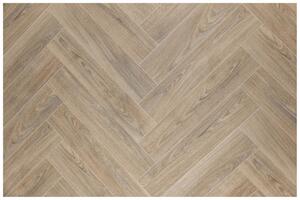PVC podlaha Hightex Leyton 609M rybí kost, béžová hnědá